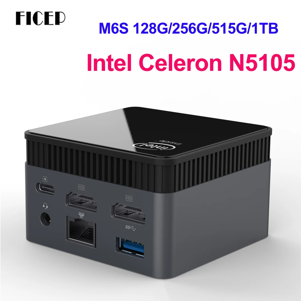 2022 M6S 11th Pocket PC Windows 11 Pro Intel Celeron N5105 Mini PC 8GB DDR4 WIFI 512G SSD Micro Mini Pc Nuc Gamer Computer VS M6