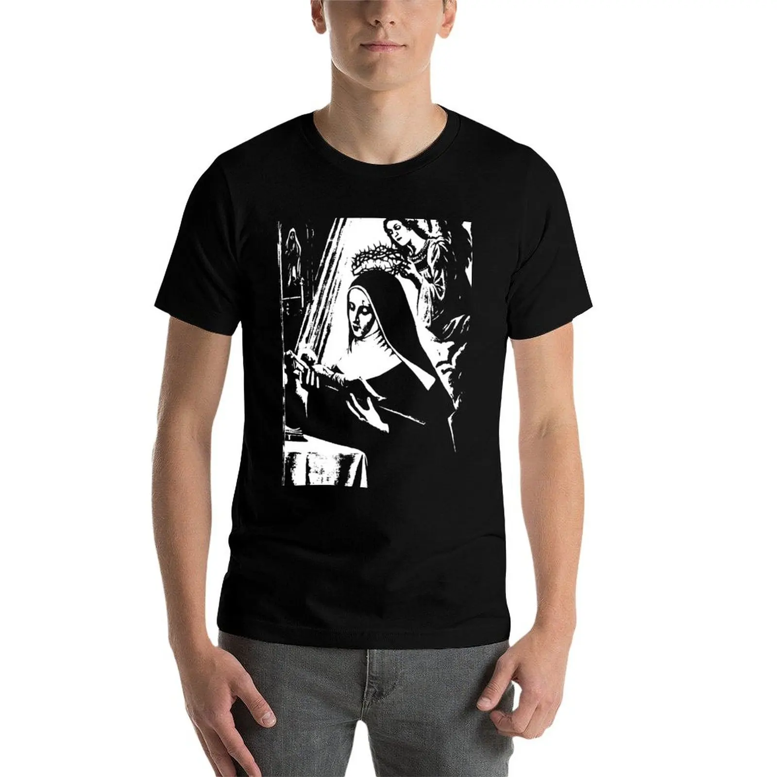 Футболка Saint Rita of Cascia с рисунком милая одежда мужские забавные футболки