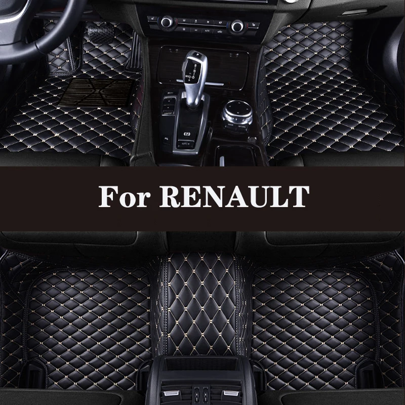 

Full Surround Custom Leather Car Floor Mat For RENAULT Grand Scenic VEL SATIS ARKANA Fluence Alpine Gta Turbo Car Accessories
