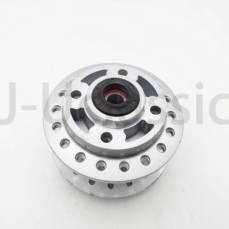 Фото Ступица колеса дискового тормоза мотоцикла, 4 отверстия, 5 отверстий для Suzuki GN125 CG125 GS125 WY125, ступица с серебряными спицами №4