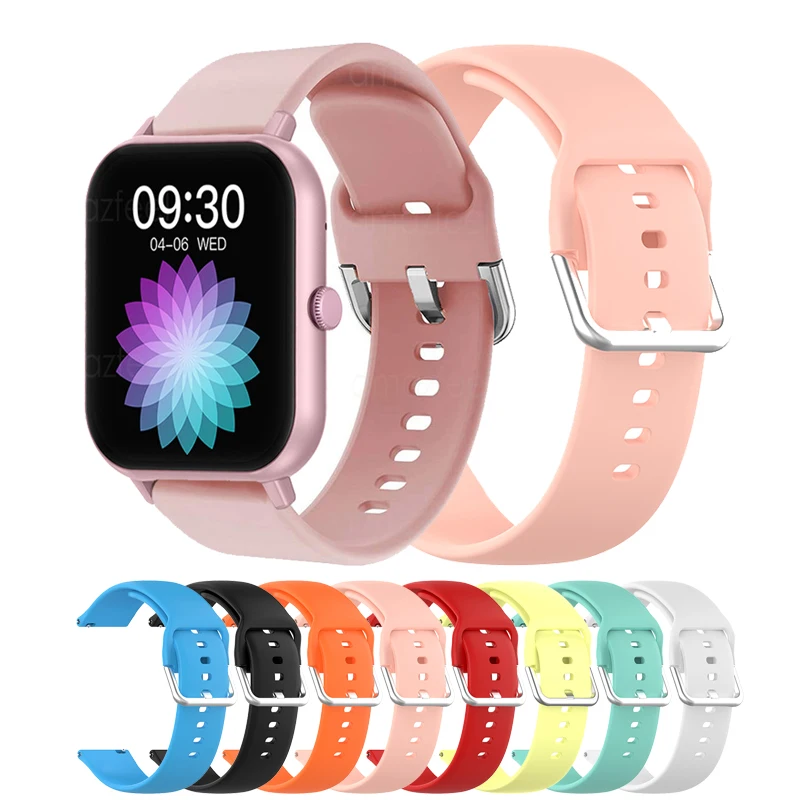 

Силиконовый ремешок для смарт-часов Colmi P20 Plus, аксессуары для часов Colmi C61/C60/P30/P28 Plus/P8 Max/P8 Plus, браслеты 20 мм