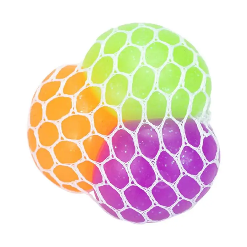

Stress Balls For Kids Three Colors Kids Squeeze Toys Grape Balls Soft TPR Kids Toys Decorative For Friends Colleague