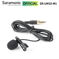saramonic sr um10 m1 lavalier condenser microphone with locking 18%e2%80%b3 3 5mm trs male for wireless microphone uwmic9 uwmic10
