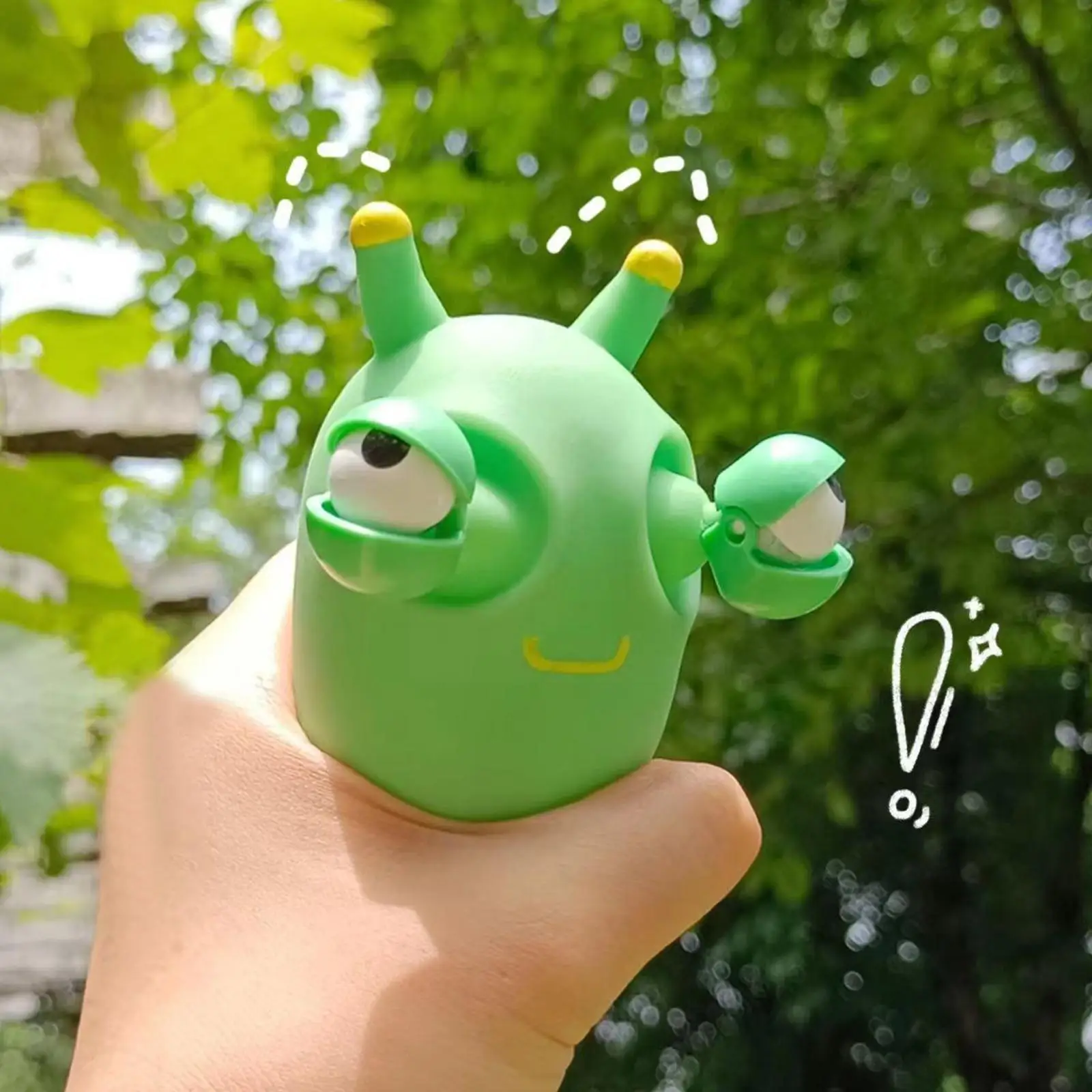 

Squishy Toy Green Eye Popping Worm Squeeze Toy Stress Reliever Fidget Gifts Favors Christmas Kids Halloween Party Anti-stre P4N3