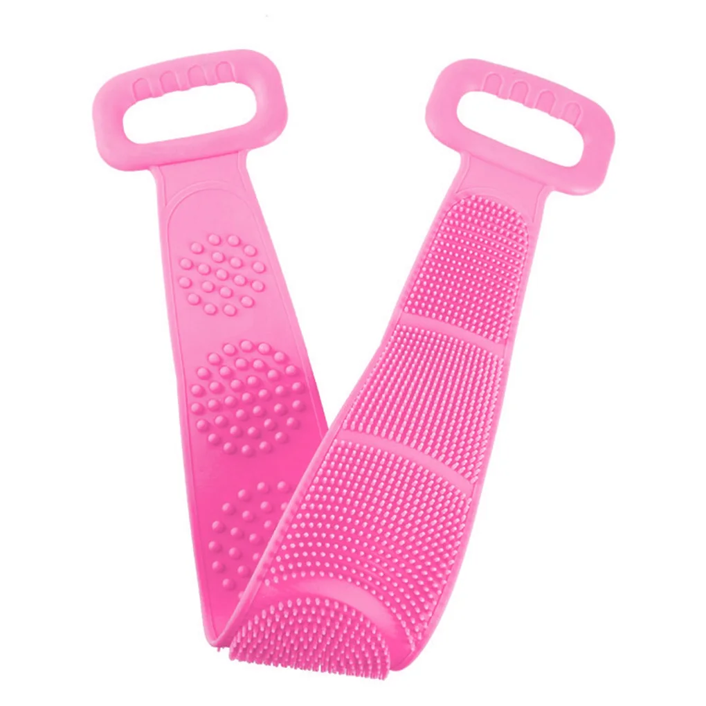 

Bath Exfoliating Scrubber Belt Shower Back Silicone Scrubber Strap Massager Band
