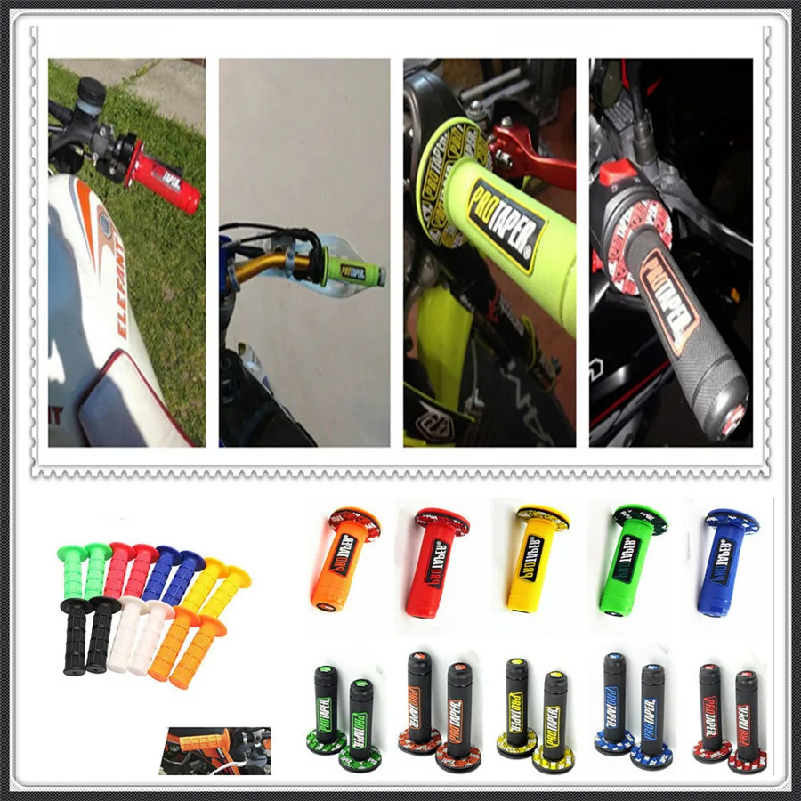 for SUZUKI Kawasaki D-TRACKER125 KLX150S KLX250 D-TRACKER Handle Grip motocross Motorcycle Rubber plastic Hand Grips