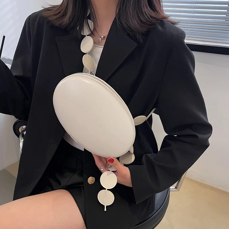 Брендовая женская сумка через плечо кошелек летние овальные маленькие сумки на