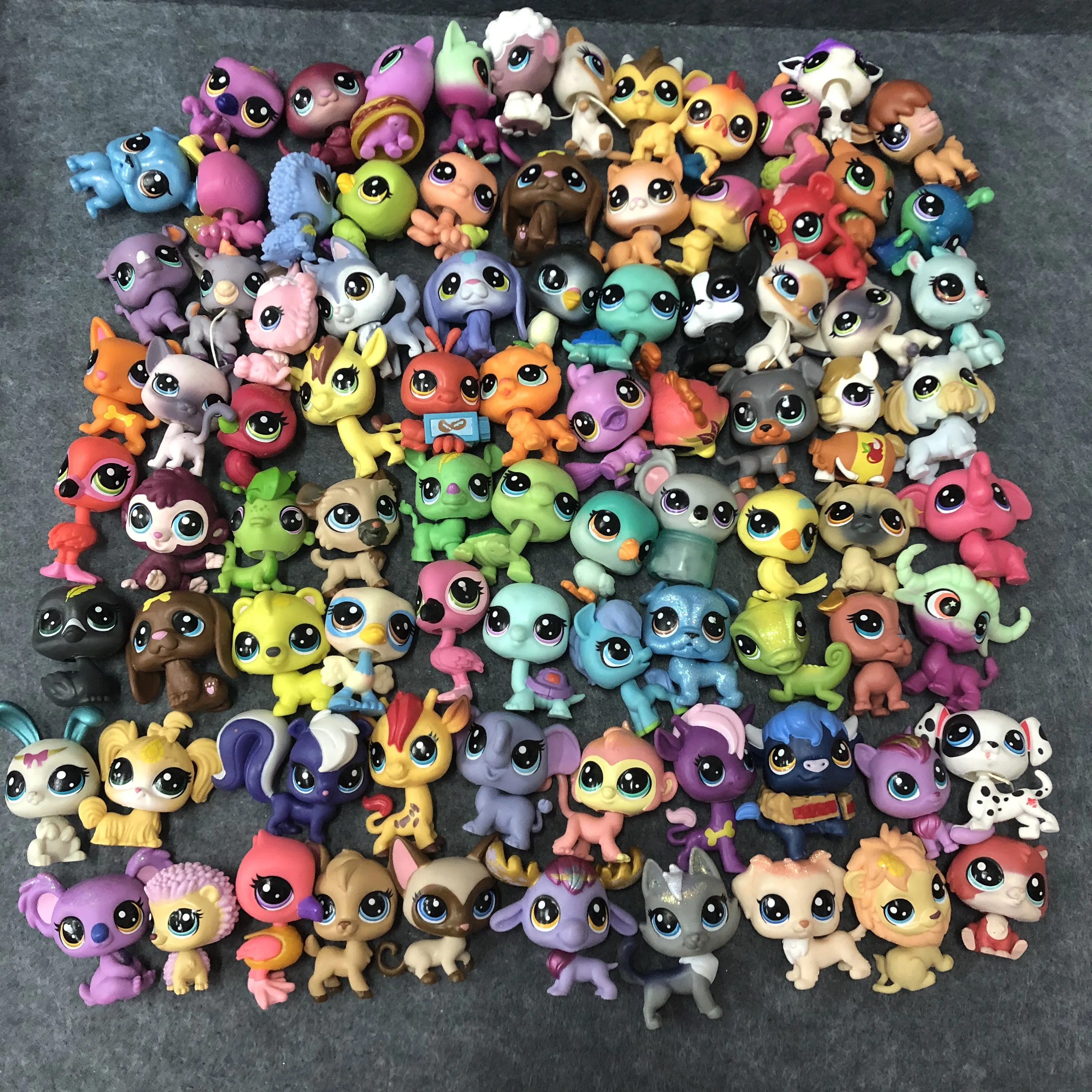 Lot Littlest Pet Baby Shop LPS милые короткие волосы кошки олень черепаха Медведь обезьяна