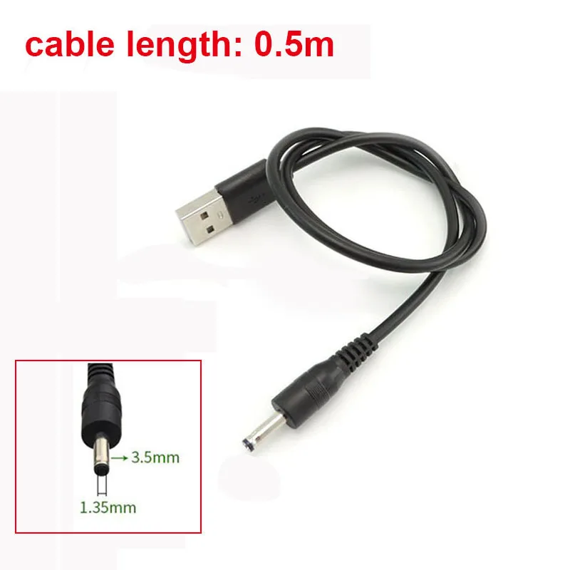 

USB кабель адаптер DC 5V 3A черный