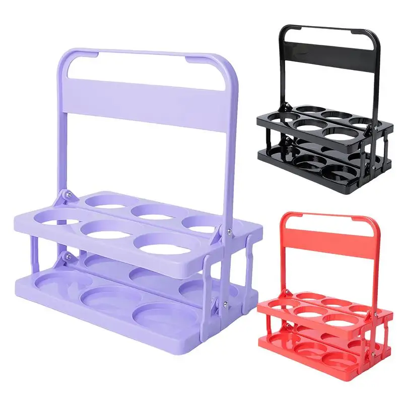 Горячая Распродажа 6 отверстий пластиковая стандартная Складная переноска для