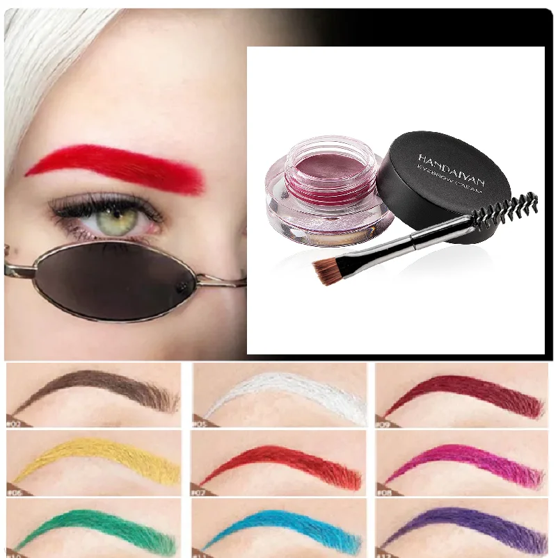

Coloring Eyebrow Gel Blue Purple White Tint Eyebrows Colored Red Eye Brow Ointment Dye Brow Cream Halloween Makeup Cosmetics