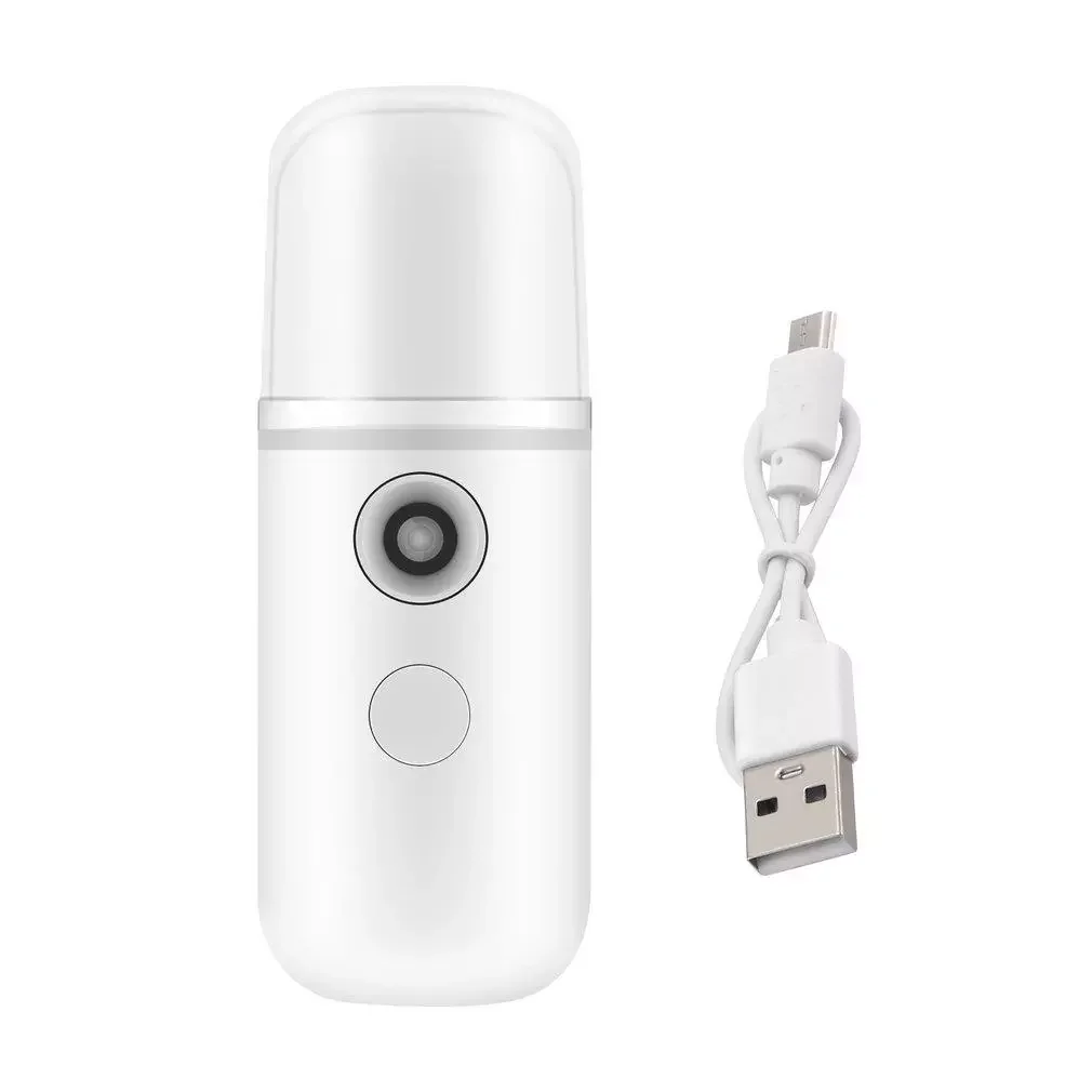 

Portable Mini Mist Spray Facial Moisturizing USB Rechargeable Beauty Instrument Face Humidifier Daily Cooling Water Sprayer