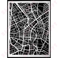 2022 new selling city map mask metal cutting stencils diary scrapbook paper craft punch engraving making greeting card handmade