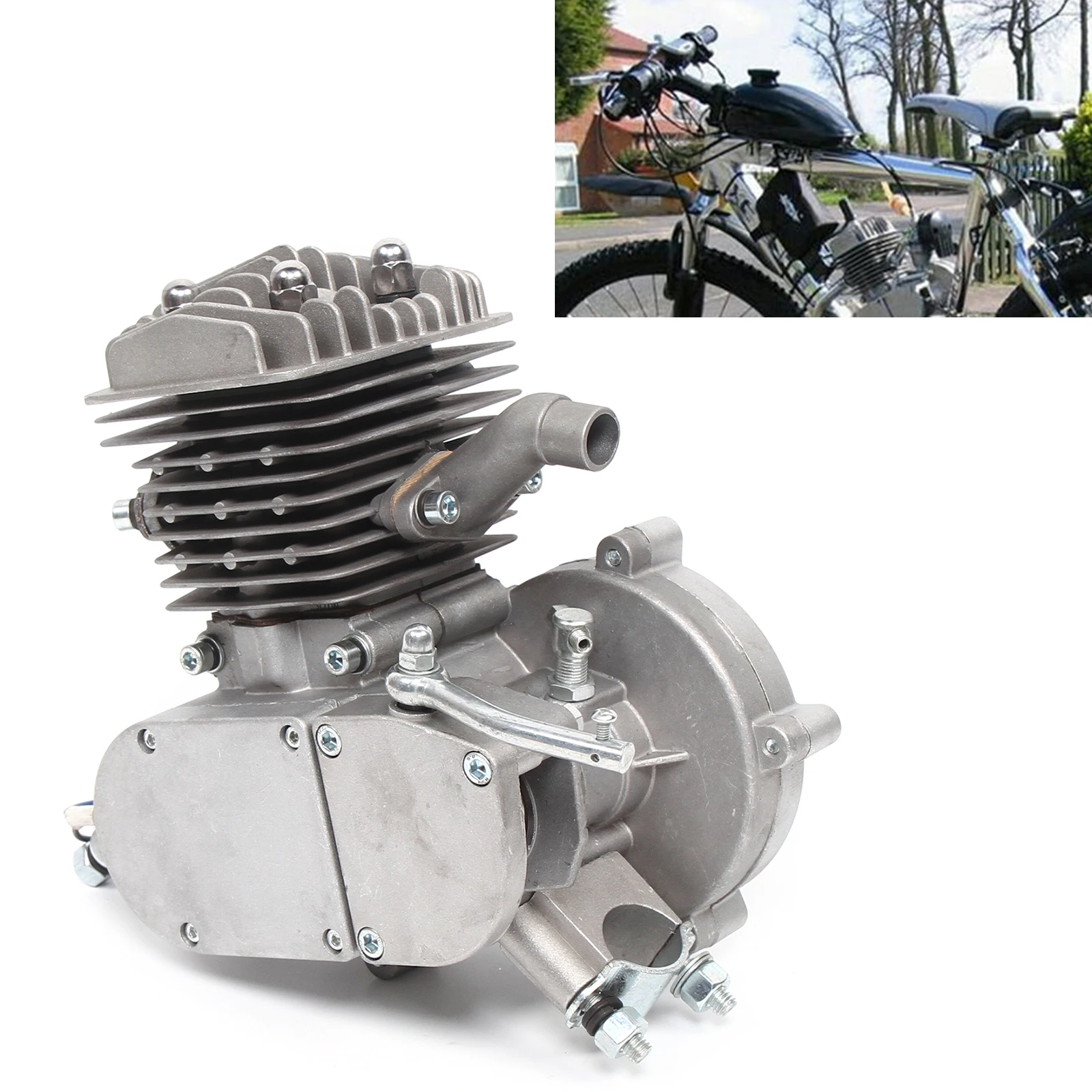 80cc 2-Stroke Motorized Bike Engine Fully Assembled Bicycle Petrol Engine Motor For Motorized Bicycle Cycle Bike Upgraded enlarge