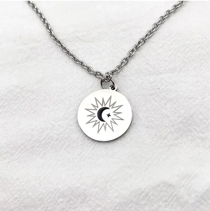 Тайский Сериал Ожерелье Для Косплея Ayan Haotong Luna Star Круглый Кулон Из Титановой