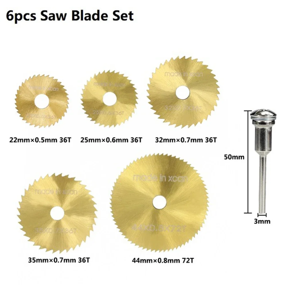 Мини-роторный отрезной диск с титановым покрытием 22/25/30/35/44 мм оправкой 3