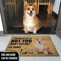 personalized love corgi rubber base doormat 3d please remember house doormat non slip door floor mats decor porch doormat