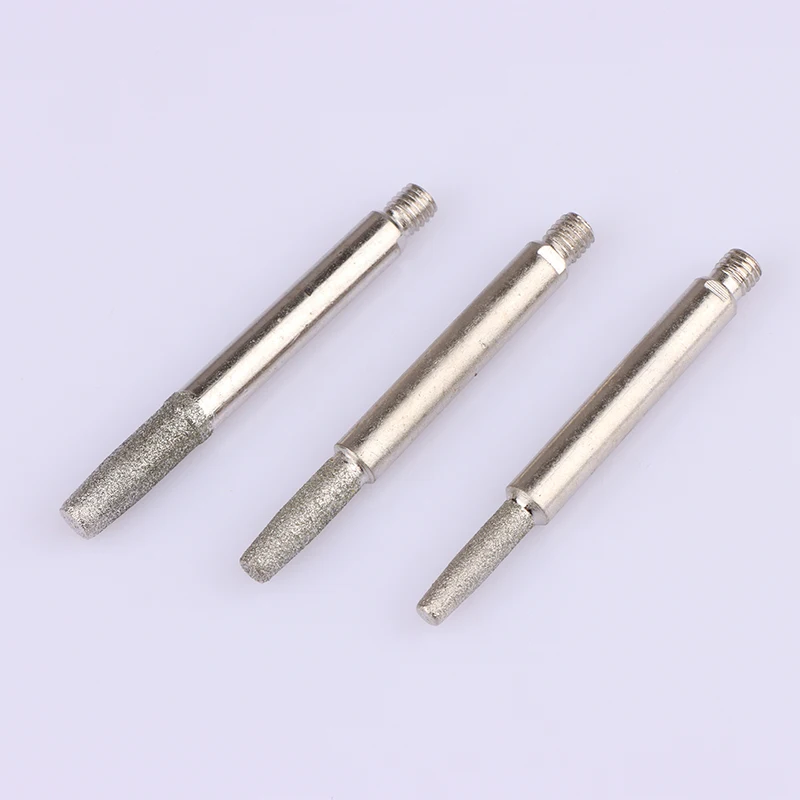High Quality 4/5/6MM Diamond Coated Grinding Head Chainsaw Teeth Sharpener Grinding Head Hand Chain Grinder Grinding Tools 1pc