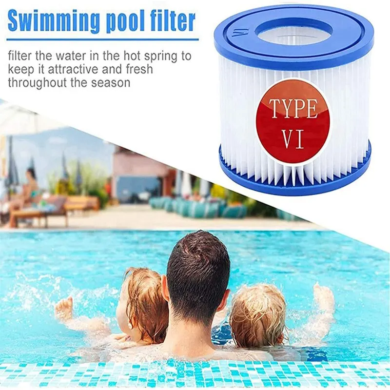 

1/5/8 Pcs Pool Filter,for Bestway Spa Filter Pump Cartridge Type VI,Hot Tub Filters for Lay-Z-Spa,for Coleman SaluSpa Filter