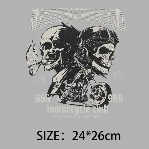 Термонаклейки DACHENG COCO череп и крылья