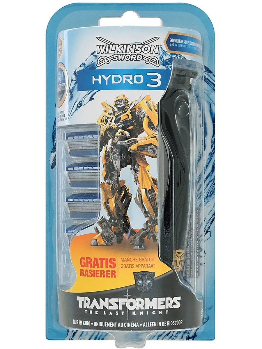 Wilkinson Sword Hydro3 Станок для бритья с 5 сменными кассетами оформление Transformers | Красота