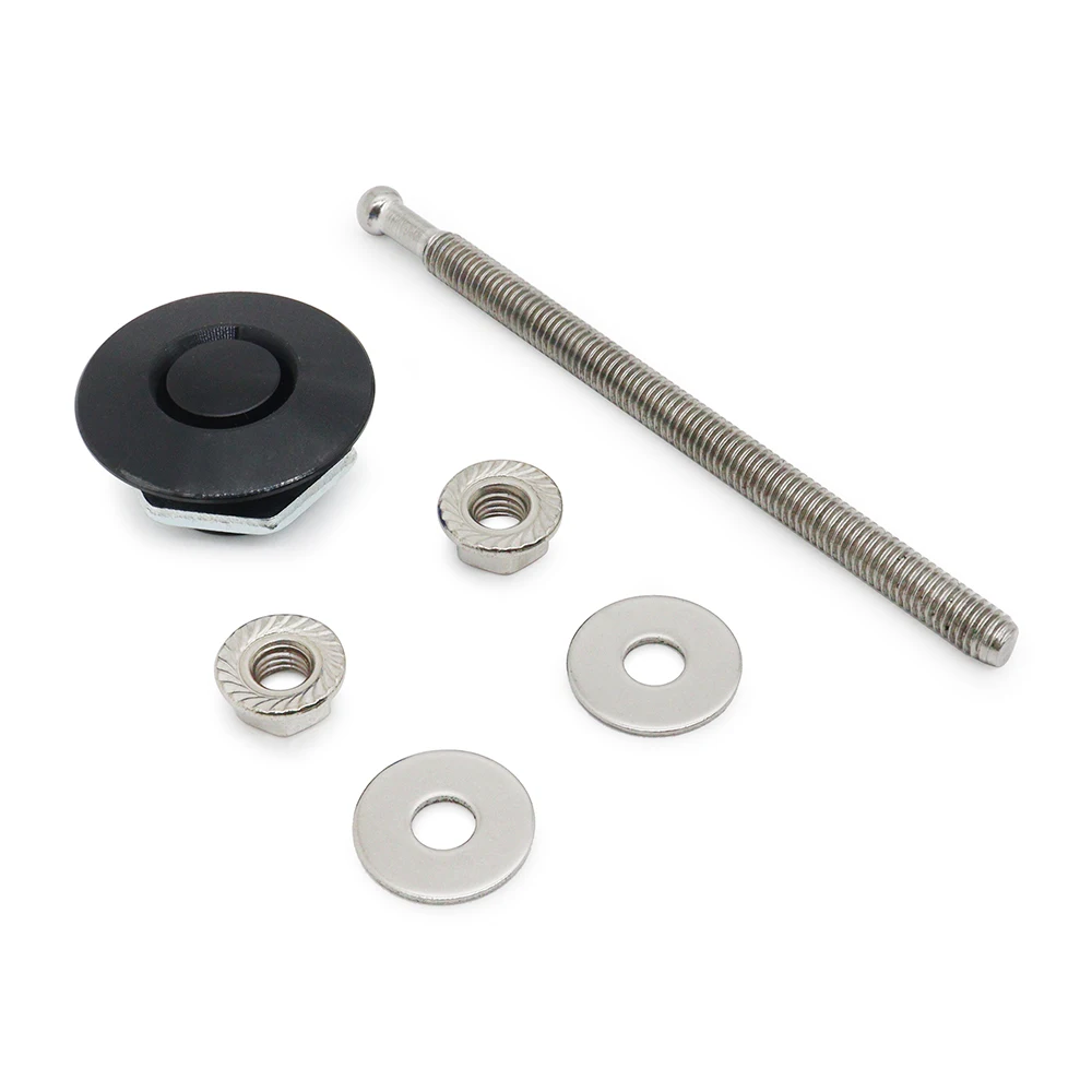 

1.25" Universal Style Push Button Billet Hood Pins Lock Clip Kit For BMW ect Car Quick Pins Red Black Blue Silver Neo chrome