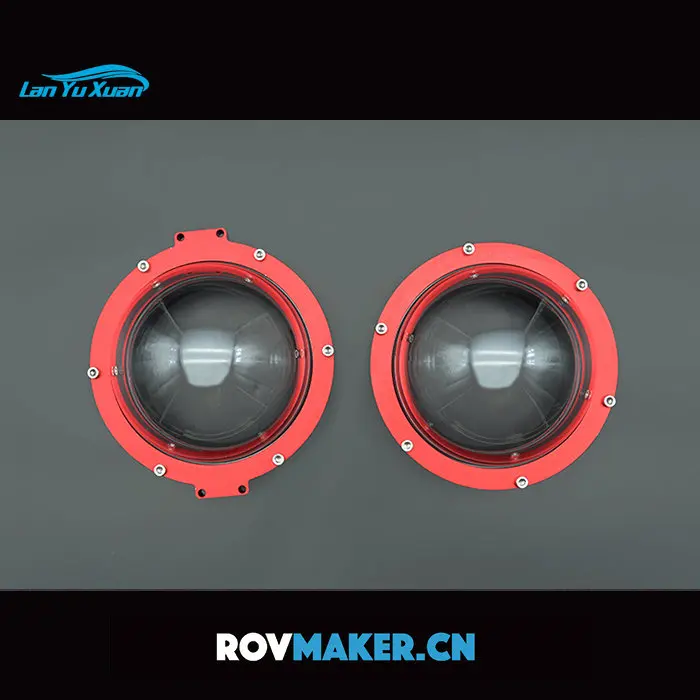 

Optical PC hemispherical cover 1000 m pressure-resistant underwater robot ROV camera spherical cover 110 outer diameter