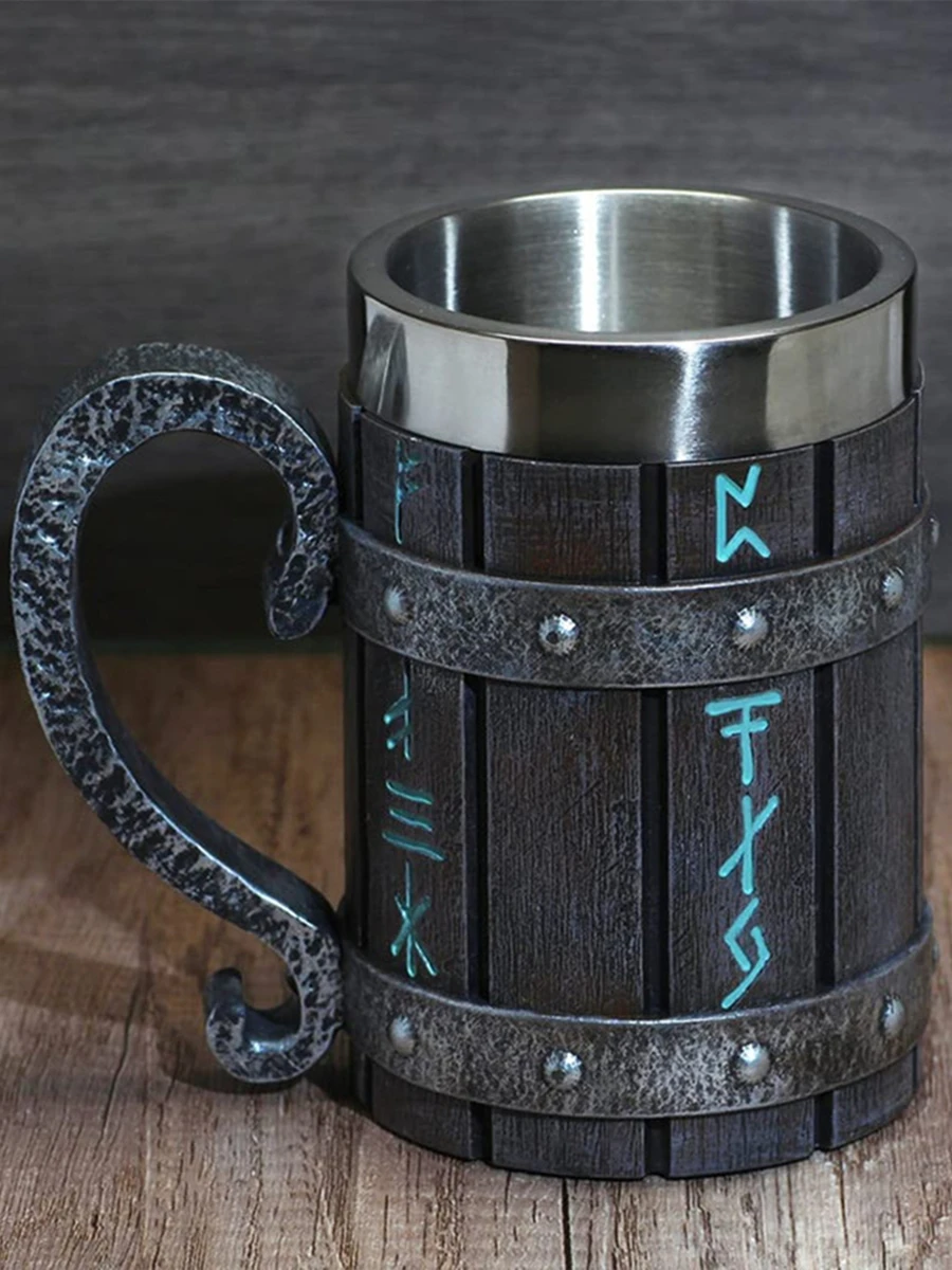 Цельные аниме-фигурки пивная кружка с имитацией дуба цельный Кубок большая чашка