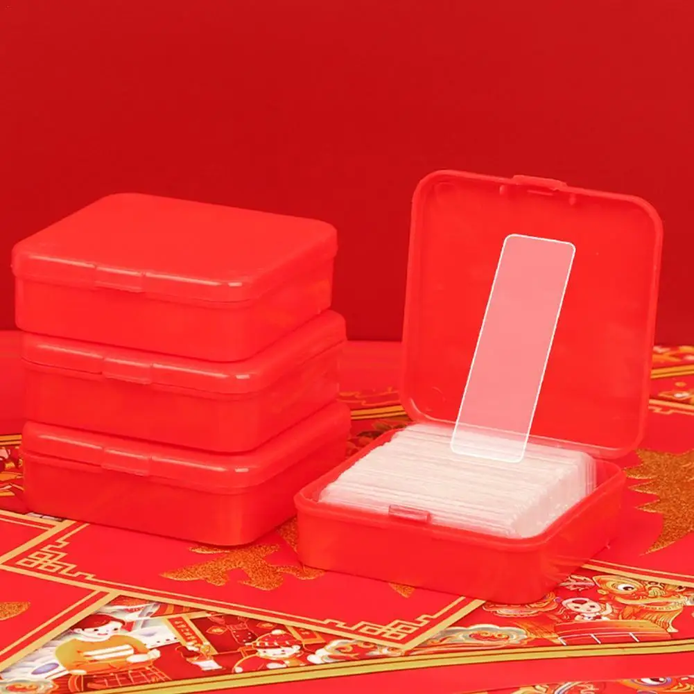 

60PCS Double Sided Tape PVC Tape Reusable Waterproof Wall Sticker Non-marking And Washable Self adhesive Transparent Tapes