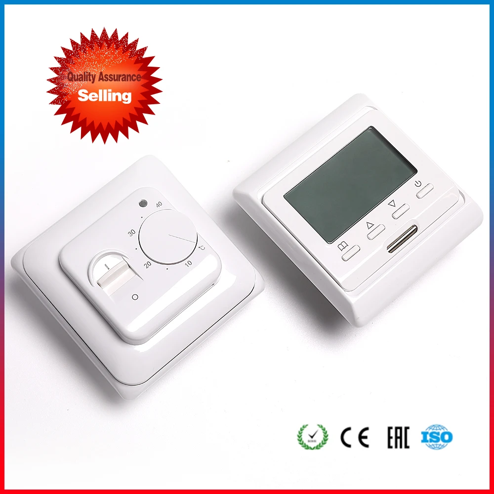 

LCD Weekly Programmable Floor Heating Temperature Regulator Controller 16A 230V Air Machanical Thermostat Warm Room Universal