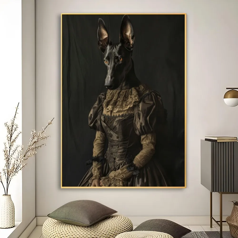 Забавные Животные стильный шимпанзе Сова крокодил в костюме C плакаты Наклейки