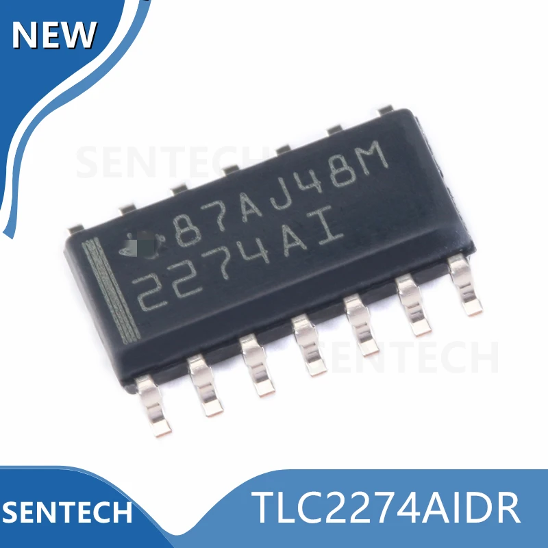 

10 шт./лот 100% оригинал TLC2274AIDR SOIC-14 Advanced LinCMOS™Операционный усилитель rail-to-rail quad