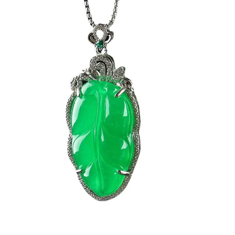 Высокий император Башан инкрустированный как Гуаньинь Будда кулон зеленый Yuye Ruyi