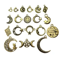 charm middle east turkey national emblem star moon pendant jewelry making diy prayer bead rosary bracelet accessories material
