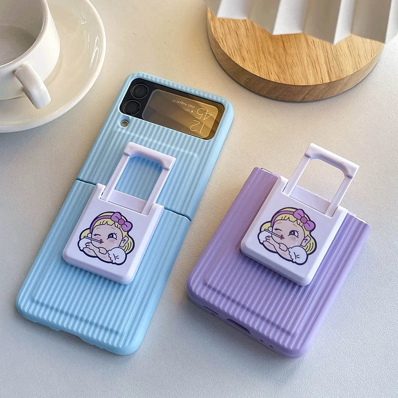 

Чехол для Samsung ZFlip3, чехол на колесиках, 3D чехол для Galaxy Z Flip 3, Ультратонкий Оригинальный чехол для телефона