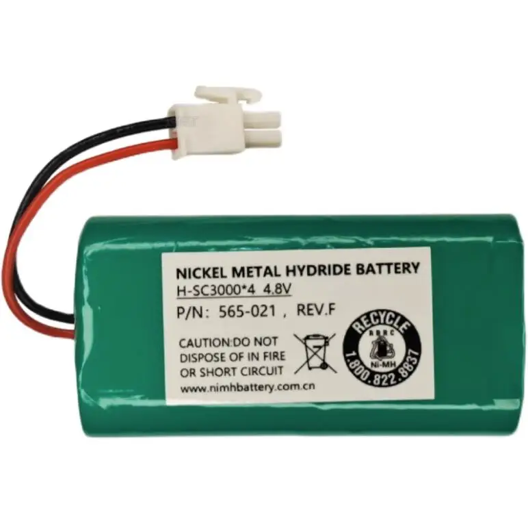 

565-021 REV.F H-SC3000x4 4.8V Rechargeable Nickel Hydrogen Battery Pack