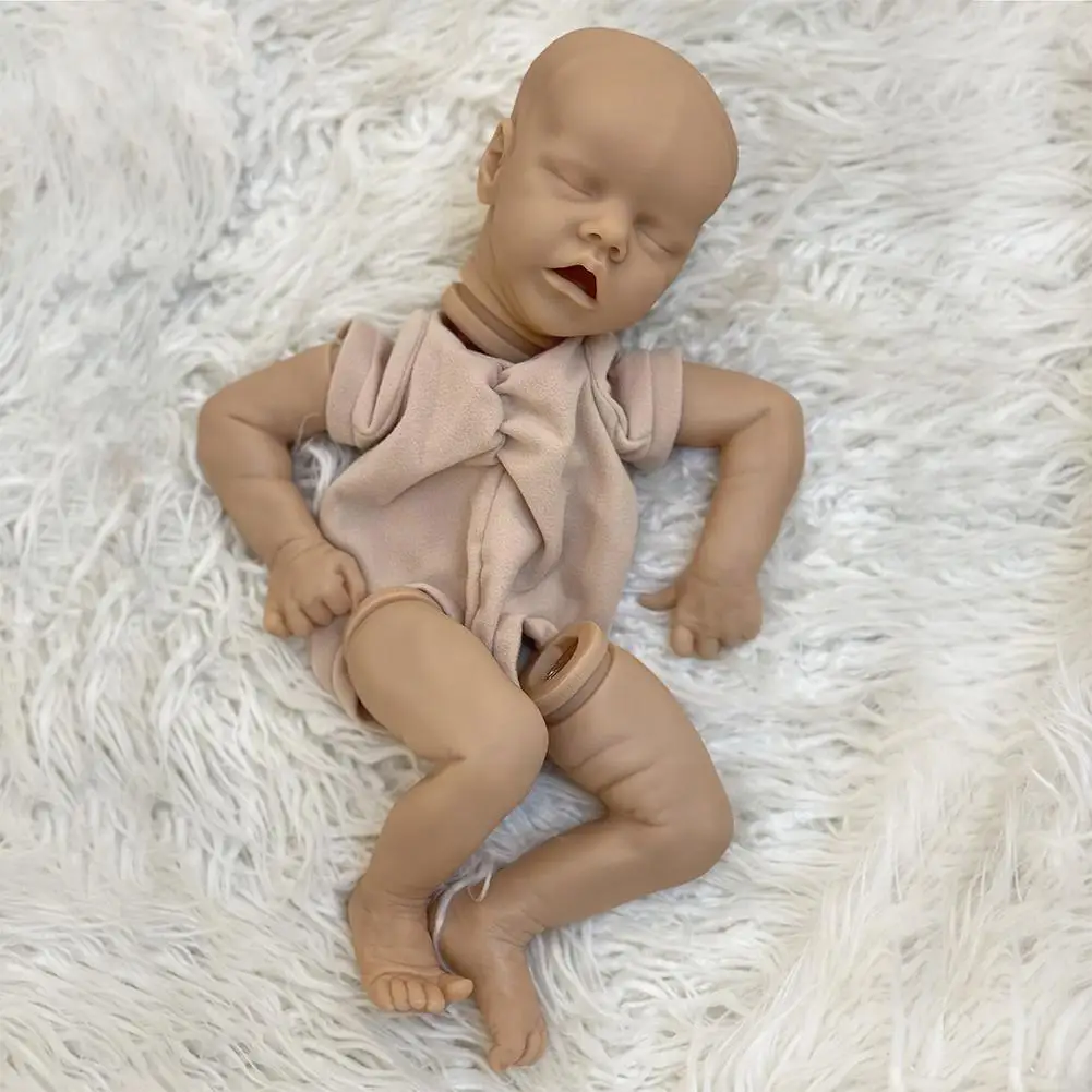 

20 Inch Soft Rubber Vinyl Plastic Simulation Rebirth Reborn Body Toy Blank Model Mold Cloth Rebirth With White K3r1