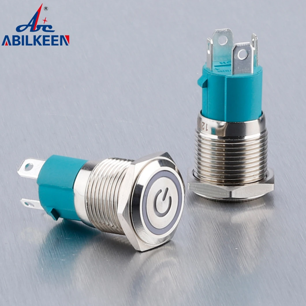 ABILKEEN Металлический кнопочный переключатель 10А