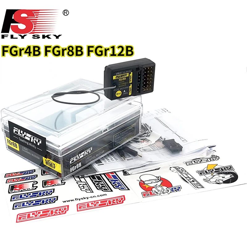 

FLYSKY FGR8B 2.4GHz 8CH Receiver PWM/ PPM/ i-bus Output for AFHDS3 Transmitters RF Modules PL18/ NB4 /NB4 Lite/ FRM302 RC Boat