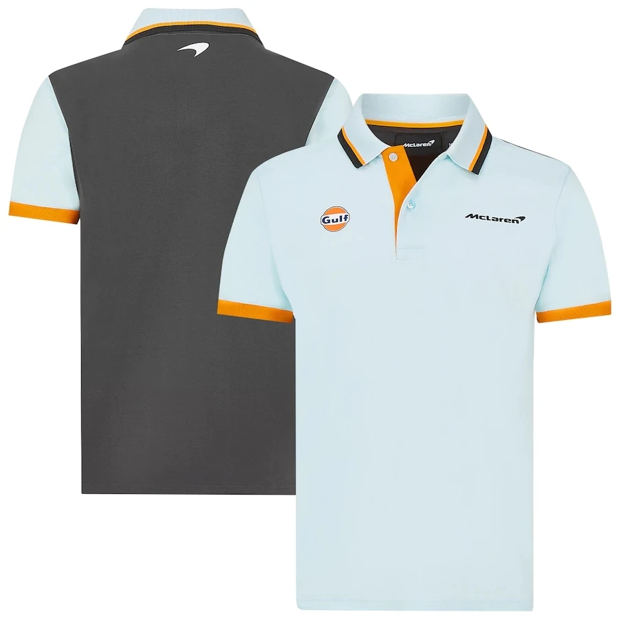 

For McLaren F1 Team Polo Lapel T Shirt 2022 Season Racing Men's Short Sleeve Quick Dry Breathable Fade Fast