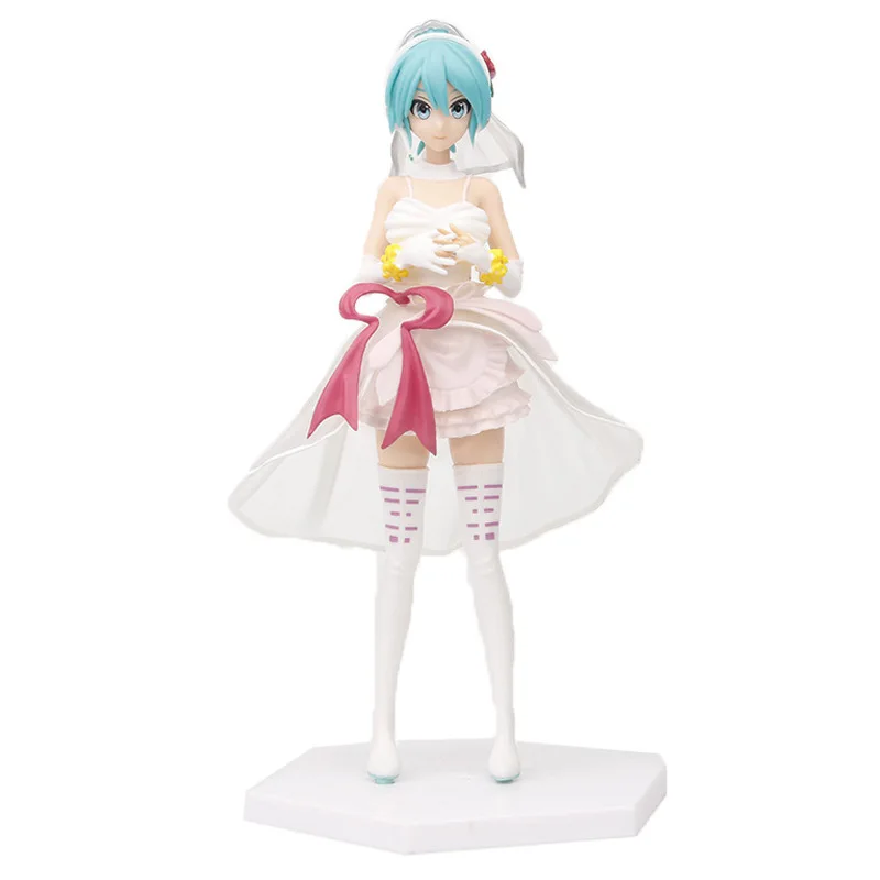 Аниме Hatsune Miku милые Мультяшные кавайные статуэтки виртуальной певицы манги