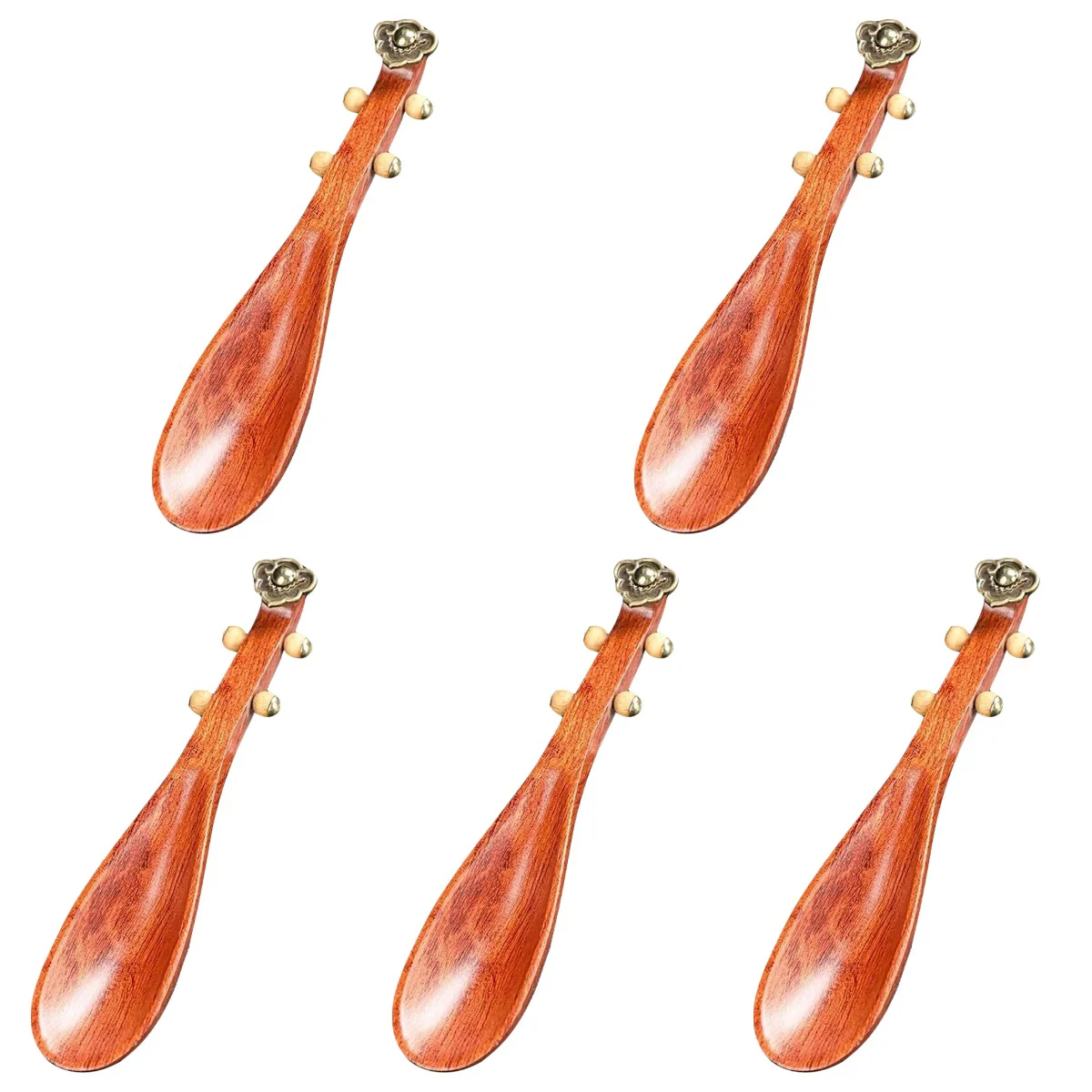 

5x For Coffee Tea Spoon Teaspoon Wooden Grain Spoon Spoon Kitchen Coffee Bean Scoop for Home Kitchen Tea Loose Tea