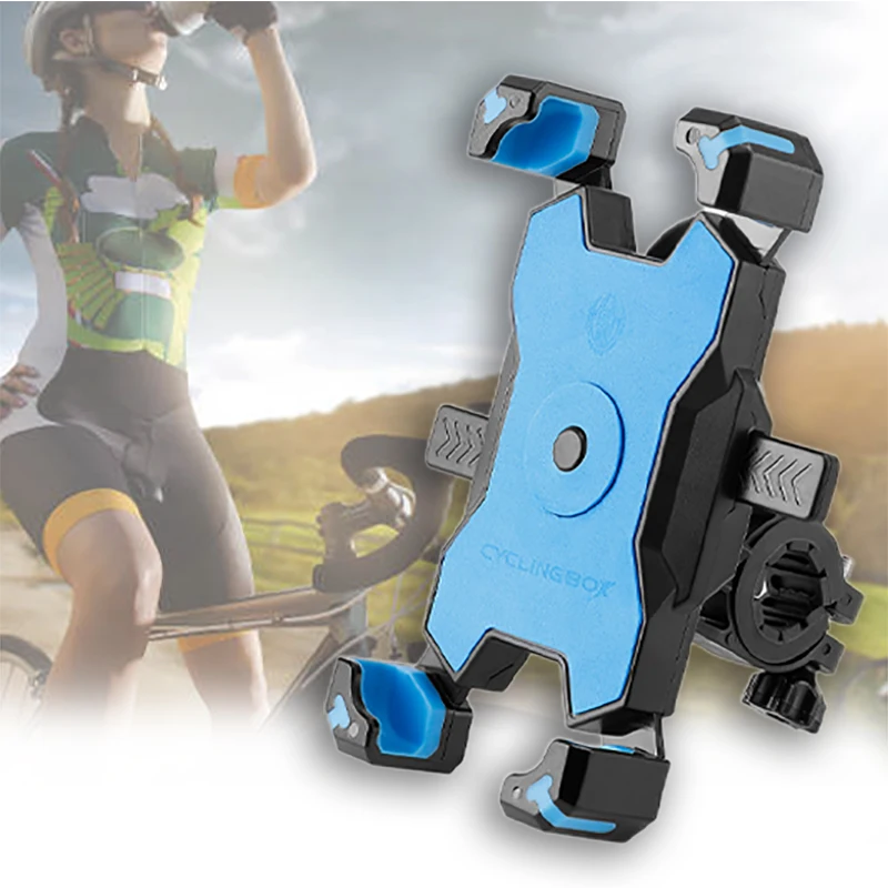 

Bike Phone Holder Mount Aluminum Alloy Anti-slip Bracket Bicycle Mobile Holder GPS Universal Ride Stand for All Smartphones