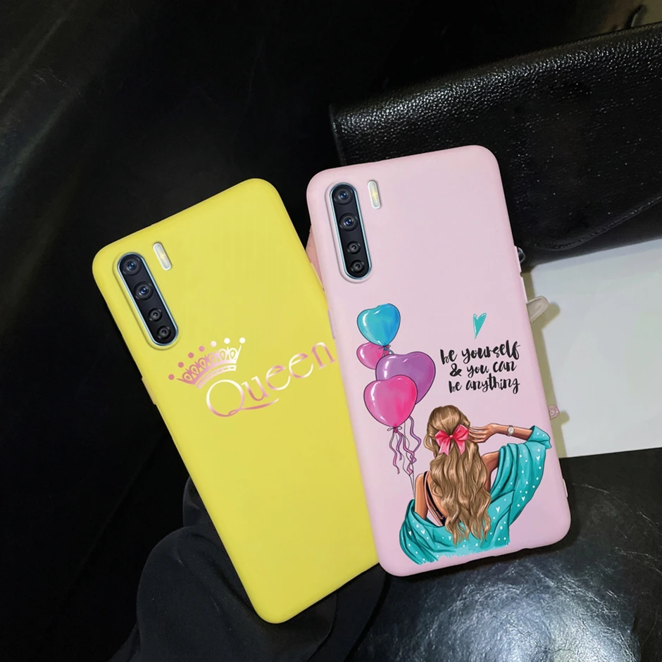 Для OPPO F15 чехол для телефона Oppo A91 Reno 3 силиконовый бампер милые окрашенные умные