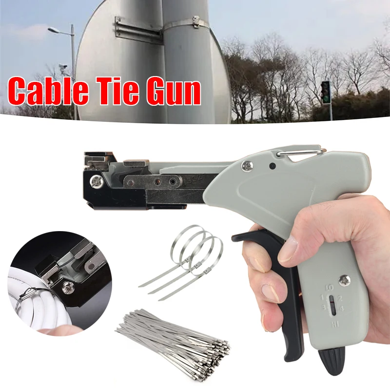

Плоскогубцы для кабельных стяжек, застежка-молния, серый, 0,3-7,9 мм, самоблокирующийся пистолет, режущий металл, стальной инструмент для крепления, нержавеющая сталь