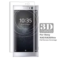tempered glass 3d curved films cover for sony xperia xa2 full screen protector xa2 ultra glass h3113 h4213 protective film