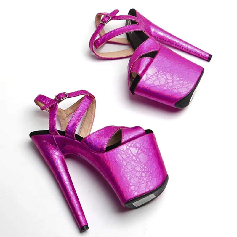 Женские новые сандалии из искусственной кожи 20 см/8 дюймов пикантные