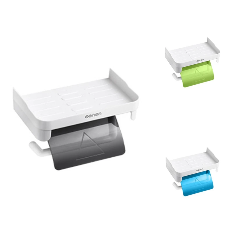 

Настенный держатель для туалетной бумаги Mengni, настенный держатель для туалетной бумаги, самоклеящаяся полка для салфеток, аксессуары для к...