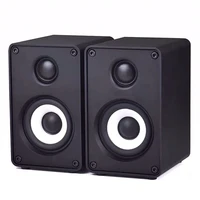 1 set professional monitor speakers 2 5 inch desktop home recording music game movie audio sound equipment studio with amplifier