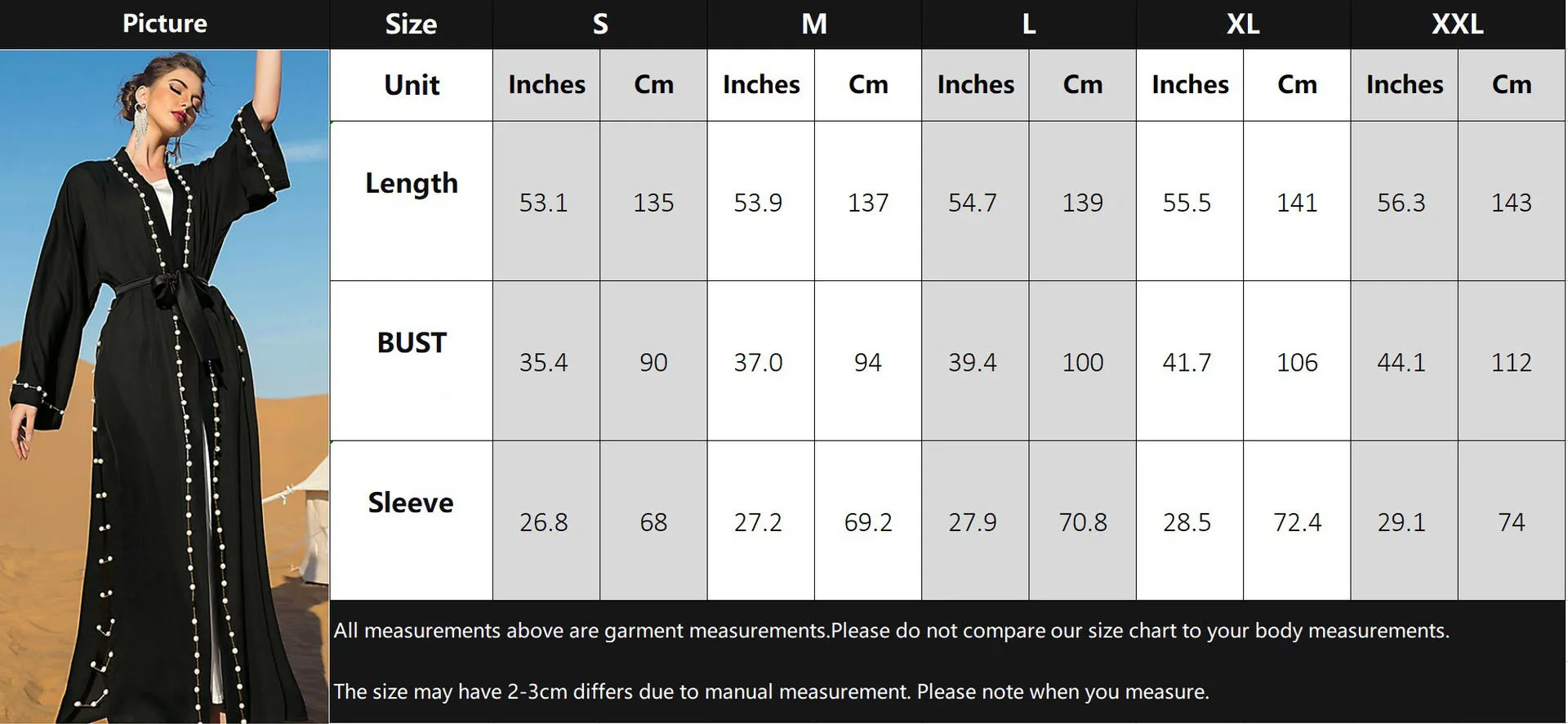 Women Retro Kaftan Dress Middle East Casual Travel or Festival Abaya Dress with Belt